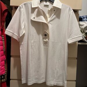 Burberry Classic White Polo Shirt